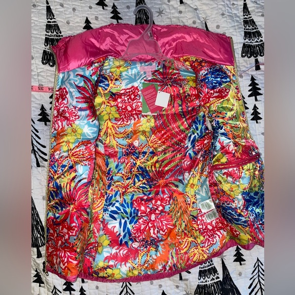 🦋 NWT Lilly Pulitzer Allie packable vest Capri pink style 86847 size small - Picture 5 of 13